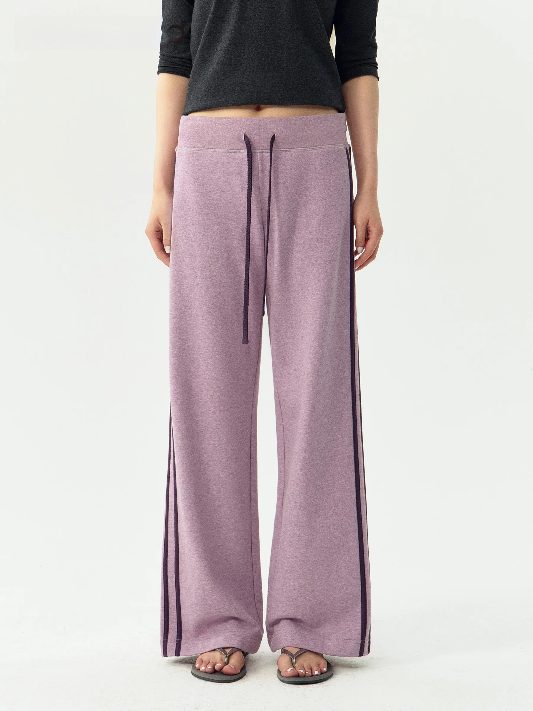 VERMO Low Waist Sorona Cotton Anti-Wrinkle Texture  Sport School Uniform Sweatpants Comfortable to Wear Casual Pants