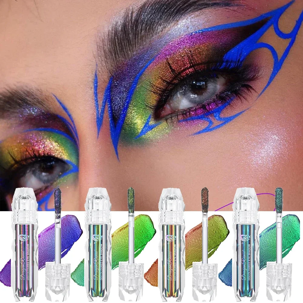 Metal Liquid Chameleon Eye Shadow Aurora Multichrome Eyeshadow Flash Metallic Lipgloss Multi-color Glitter Pigment Bright Makeup