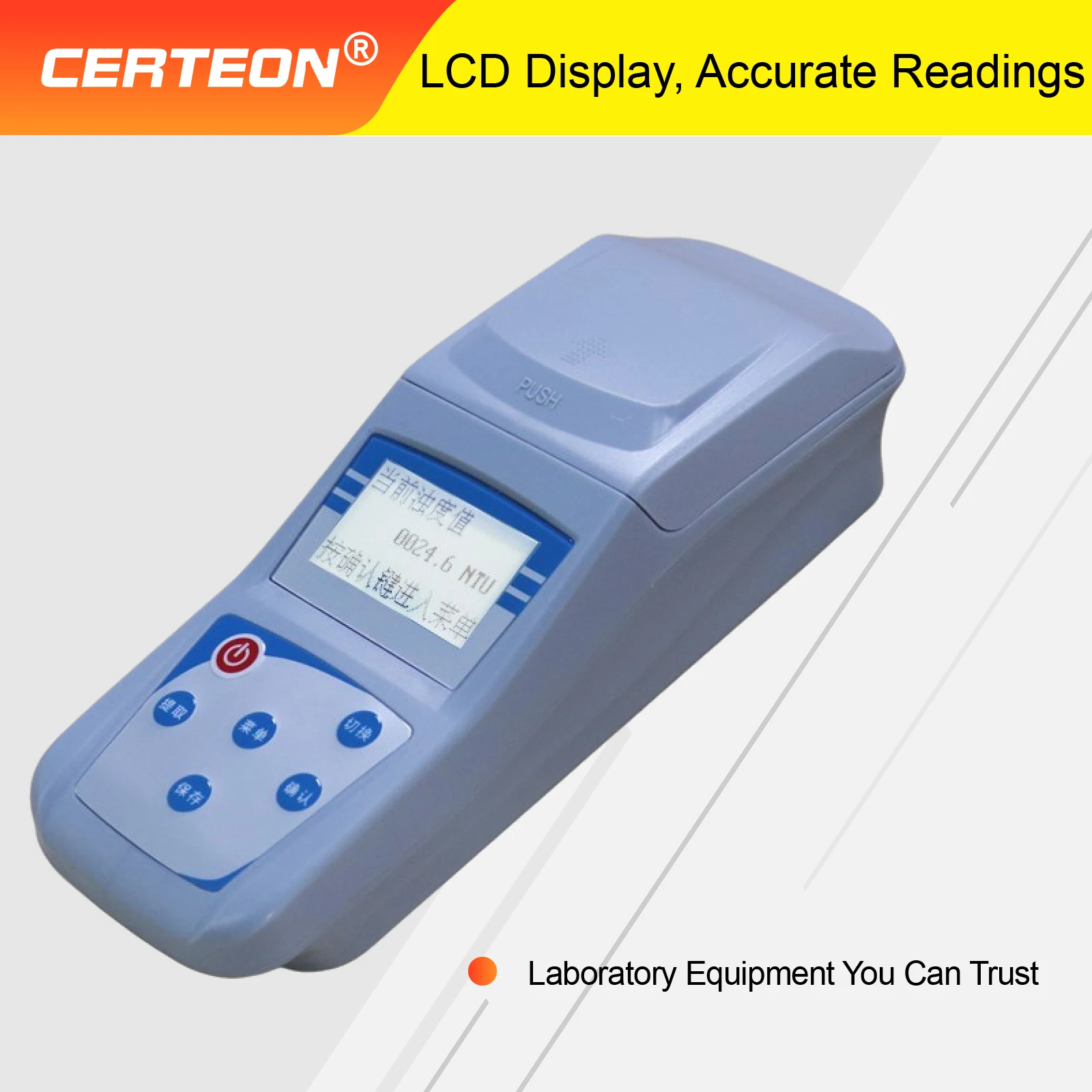 Portable Digital Turbidity Meter ZD-2A 0-1000 NTU 90 Scattered Light Handheld Water Quality Tester for Lab Wastewater