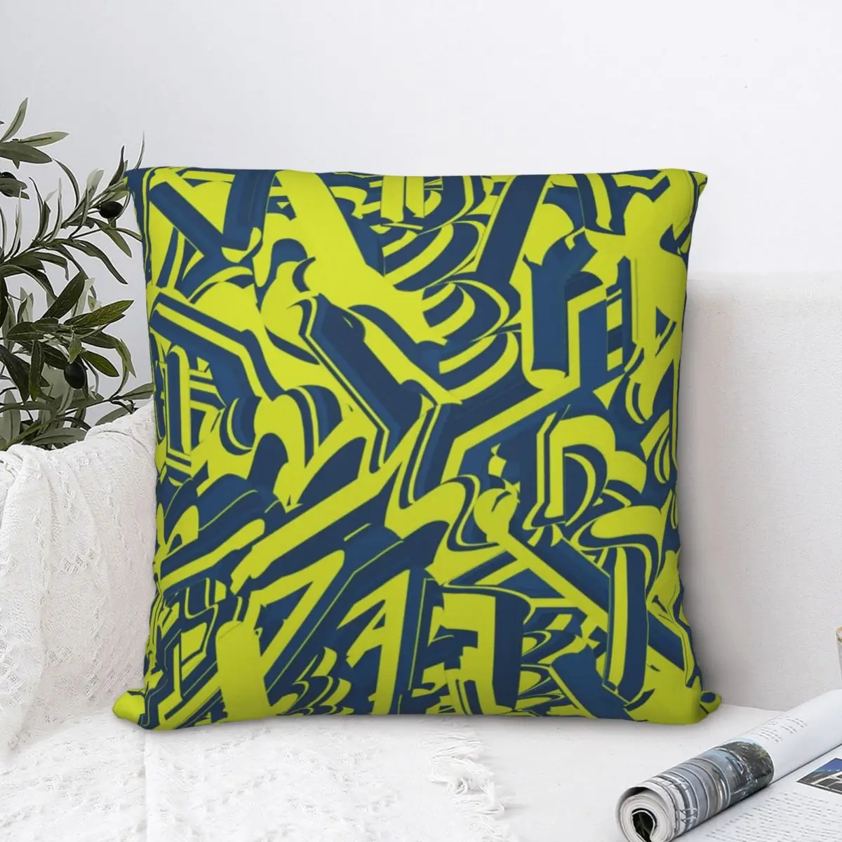 

Abstract Digital Fluid Art Square Pillowcase Polyester Pillow Cover Velvet Cushion Decor Comfort Throw Pillow For Home Car