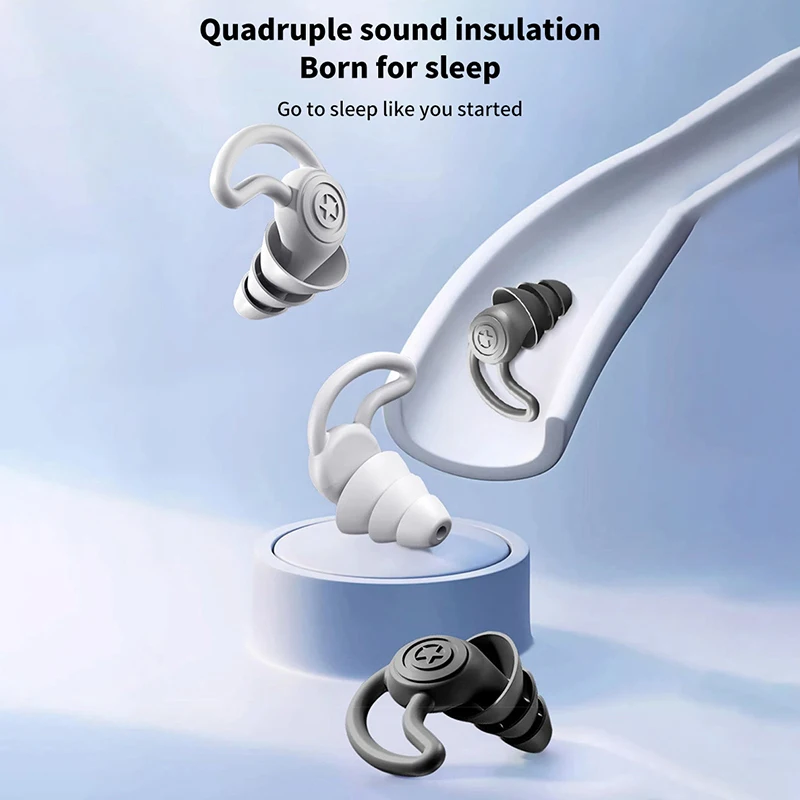 جديد سيليكون الأذن المقابس عزل الصوت للطلاب لينة مكافحة الضوضاء النوم السباحة مقاوم للماء الأذن المقابس الحد من الضوضاء سدادات الأذن #4