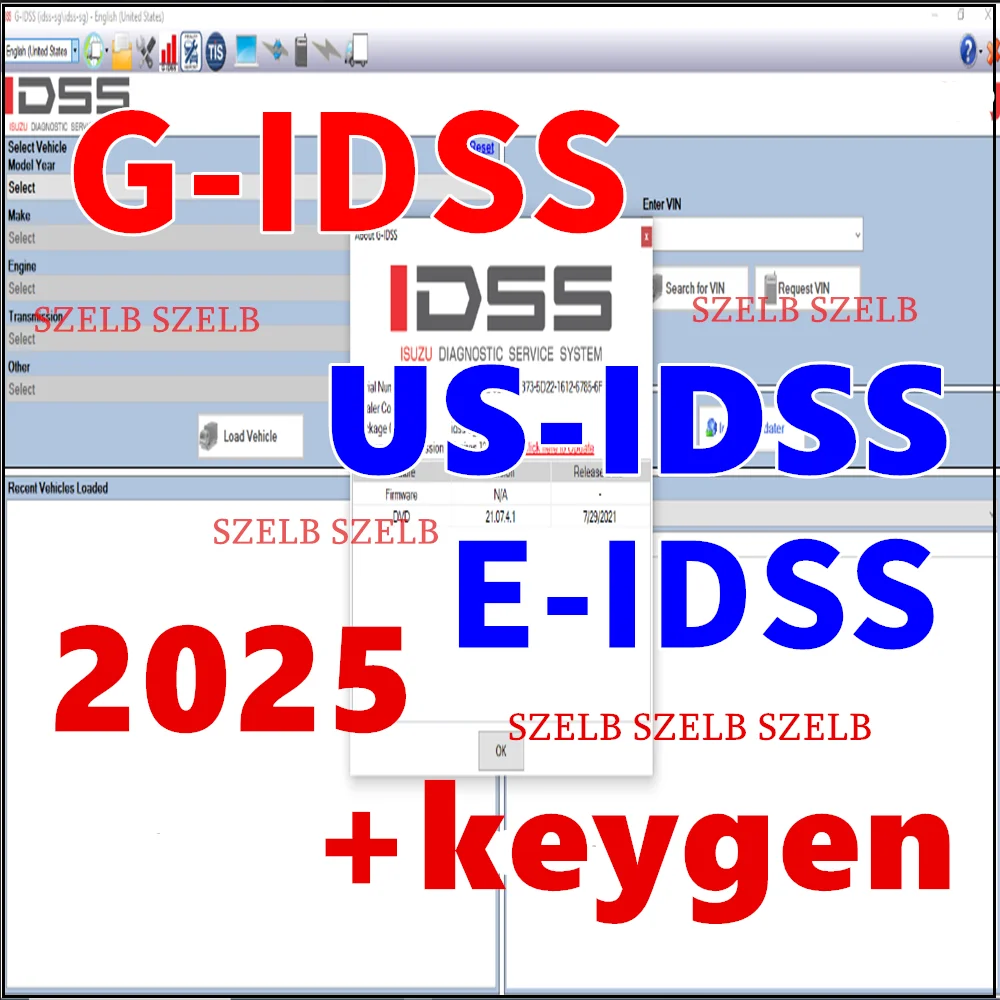 

Для диагностического программного обеспечения для грузовиков Isuzu Global G-IDSS US-IDSS E-IDSS 10.2024 США и Канада неапользовательская диагностическая система обслуживания грузовиков