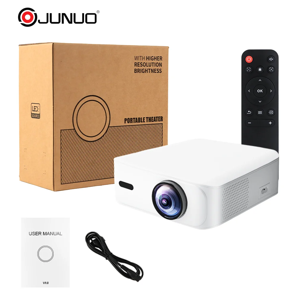 4000+ APP Projectors 4K HD 360 Lumen bright clear Low noice Android 11 wifi 6 BT Removable Dust Cover movable Dust Cover