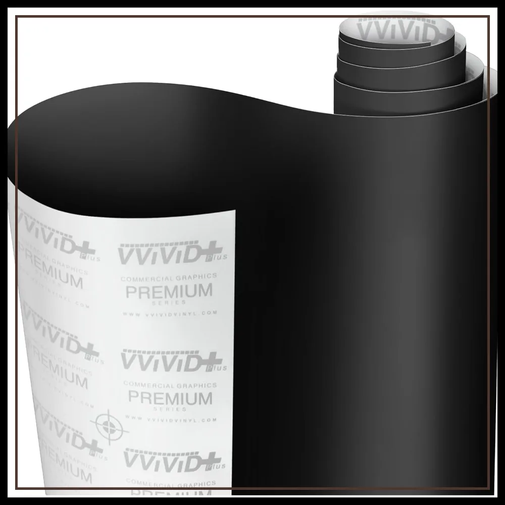 

Matte Black Car Wrap Vinyl Roll 3MIL 8FT x 5FT with Air Release Technology