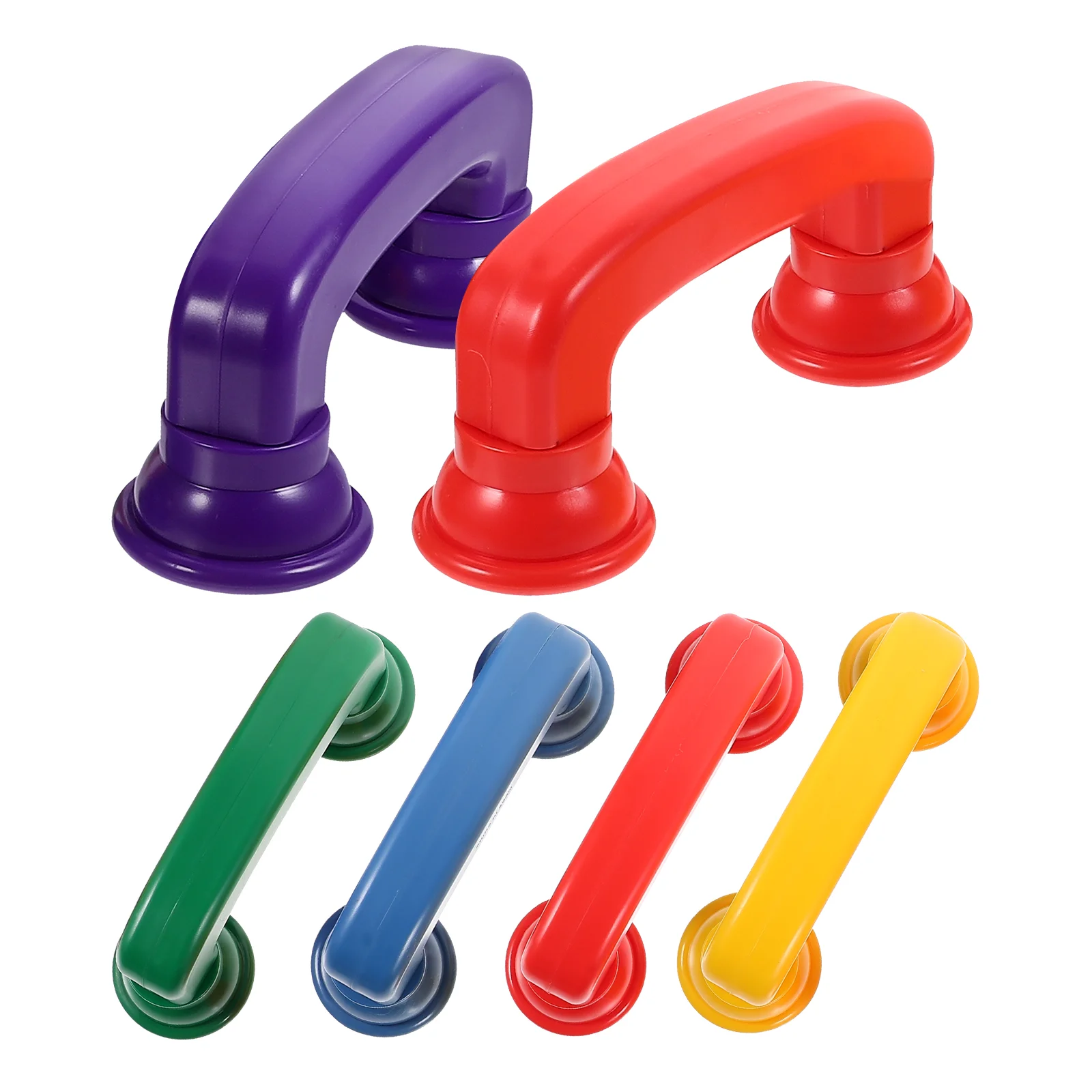 

6 Pcs Phonemic Awareness Earpiece Toy Cell Phones Whisper Whipser Colored Flash Cards