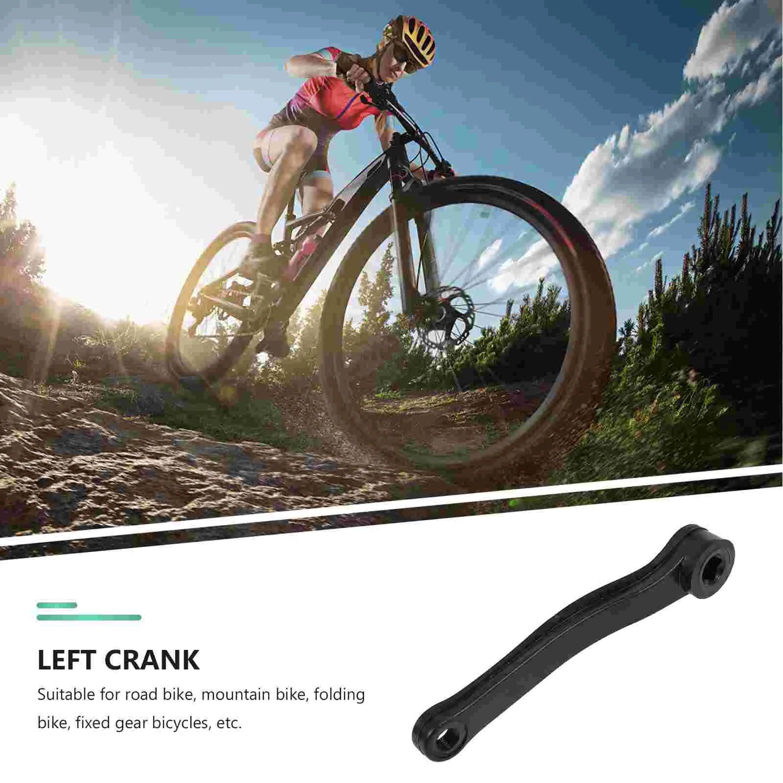 Allow Low Profile Left Crank Left 170mm Horizontal Square (Black Diagonal Square Hole) bike crank tool