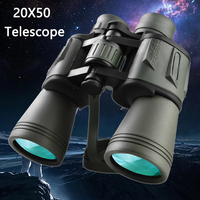 50000M German Military 20X50 Zoom HD BAK4-Prism Powerful Binoculars Long Range Professional Telescope For Outdoor Camping Travel