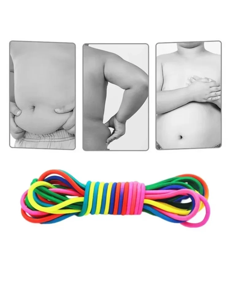 5-7M Super Elastic Jump Rope Endurance Training Fun Exercise Toys Indoor Outdoor Home Group Adjustable Rubber Jump Rope Strap