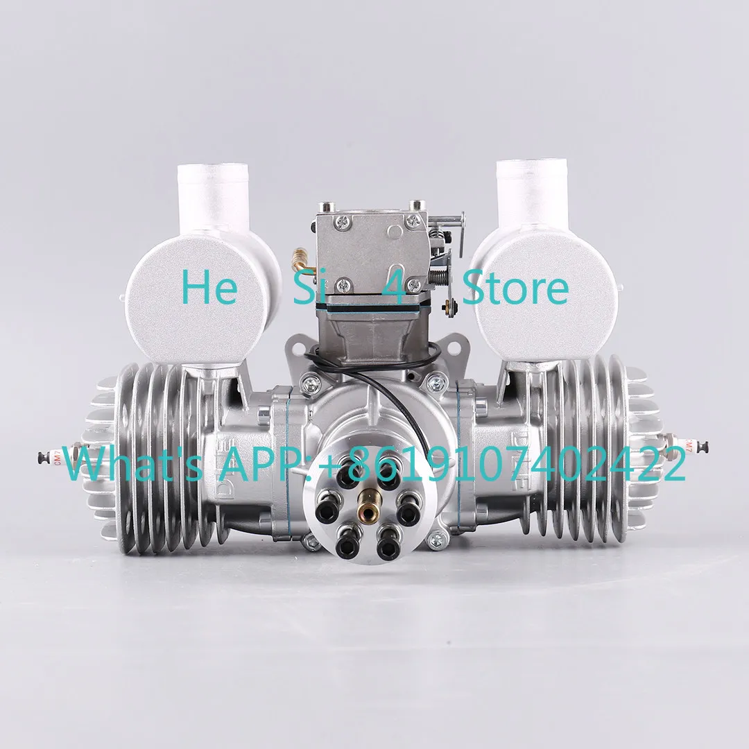 

DLE170 model twin-cylinder engine two-stroke side exhaust natural air-cooled hand start 170cc displacement