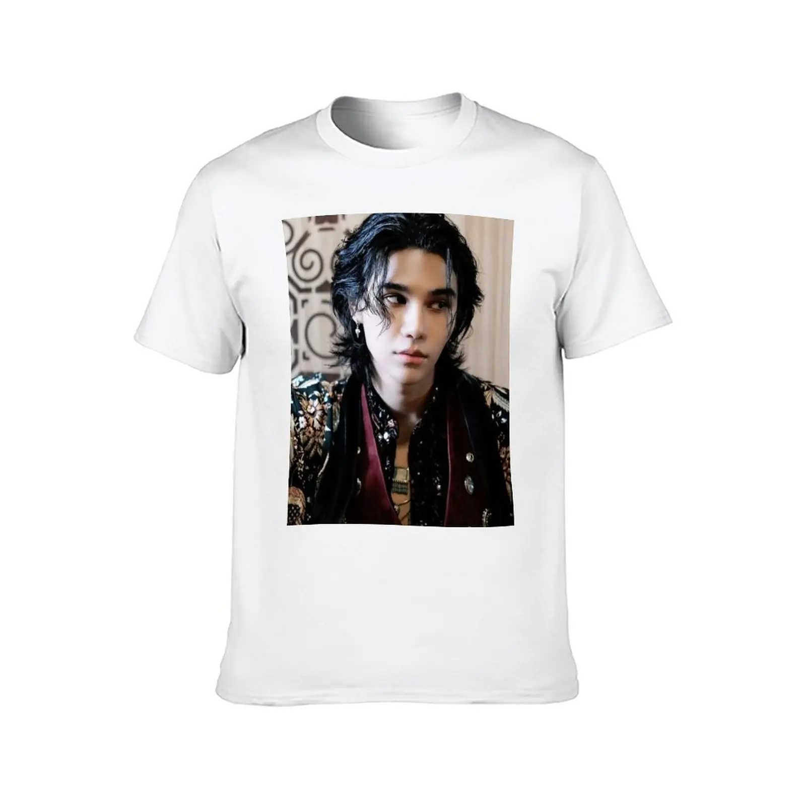 Wuju bakery Sexy Black And White Jeff Satur Saturdayss favourite boy BL SERIES star actor thai asian cutie pie T-Shirt - view 2