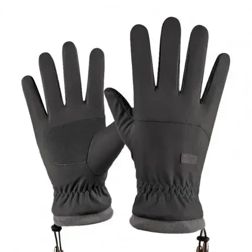 

New Windproof Riding Gloves Thicken Texture Waterproof Non-slip Ski Gloves Men's Winter Cycling Ski Mountaineering Gloves