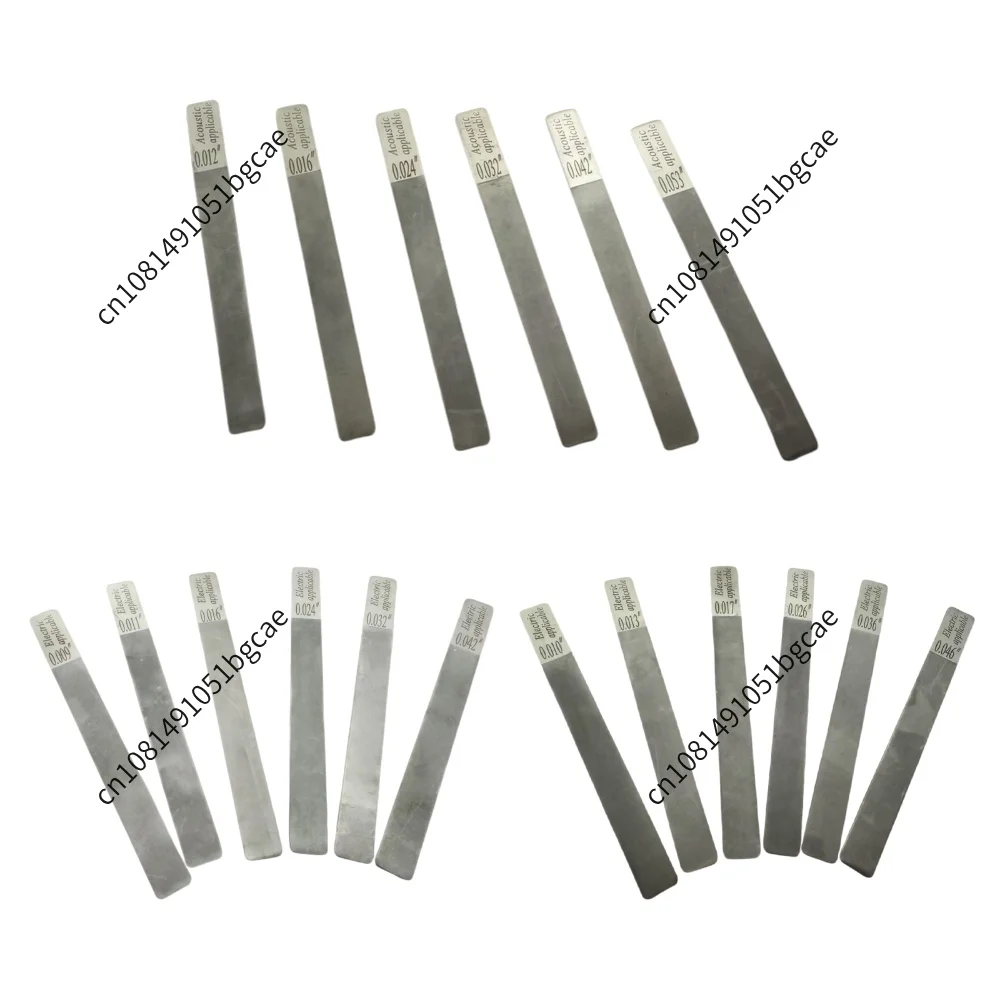 6Pcs Guitar Nut Fret File Multifunctional Slot Luthier Repair Tool Alloy Pillow File for Electric Acoustic Guitars & Bass Care