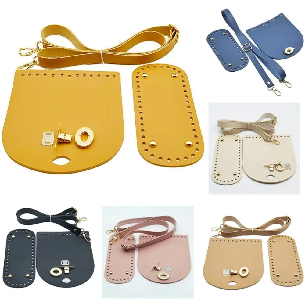 

Fashion Handmade Bag Strap PU Leather DIY Handbag Woven Adjustable Replacement Bag Bottoms for Shoulder Handbag