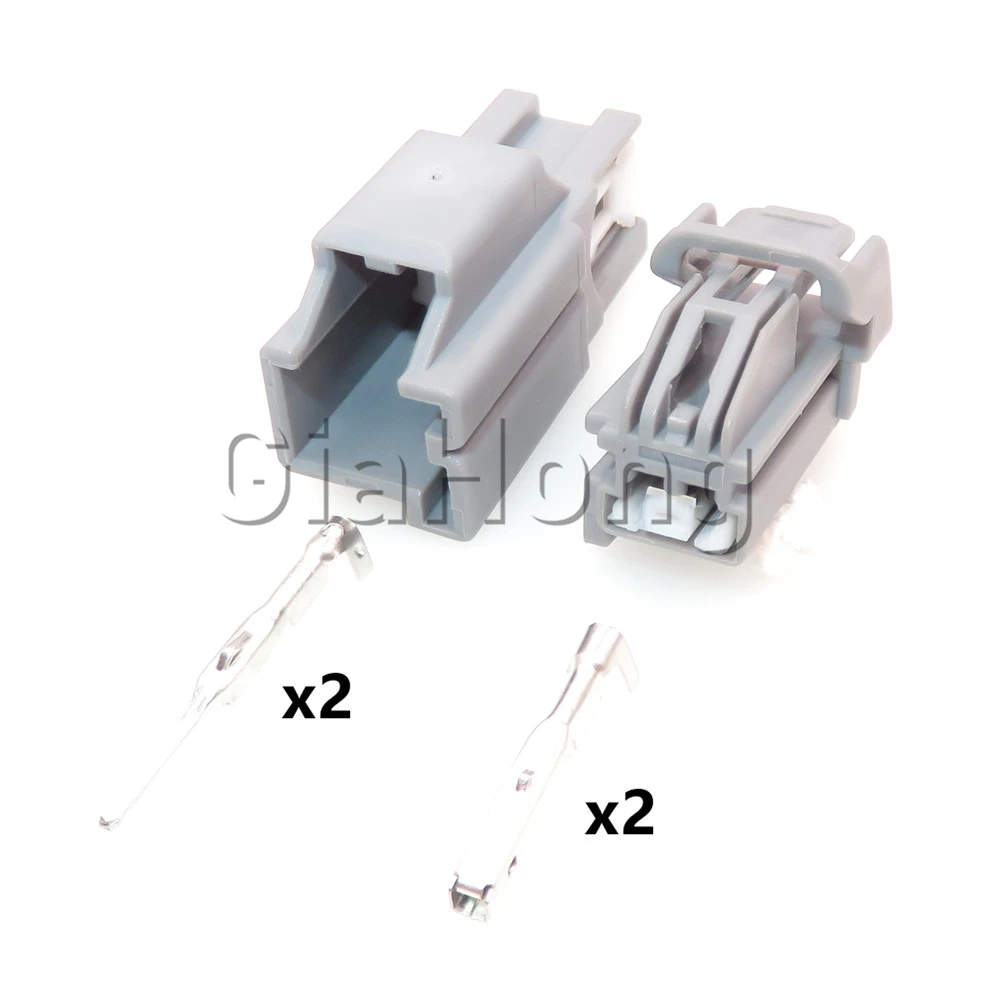 1 Set 2 Ways Auto AC Assembly Parts 7282-6443-40 7283-6443-40 Car Wire Cable Socket With Terminal Automotive Unsealed Connector