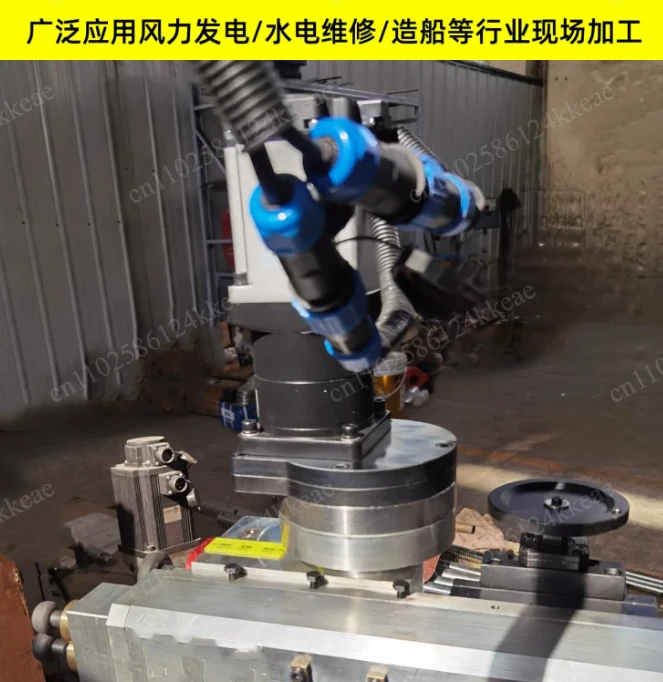 Portable Flange Lathe Circular Milling Machine Large Pressure Vessel Flange Face Repair End Face Machining Machine Inner Card