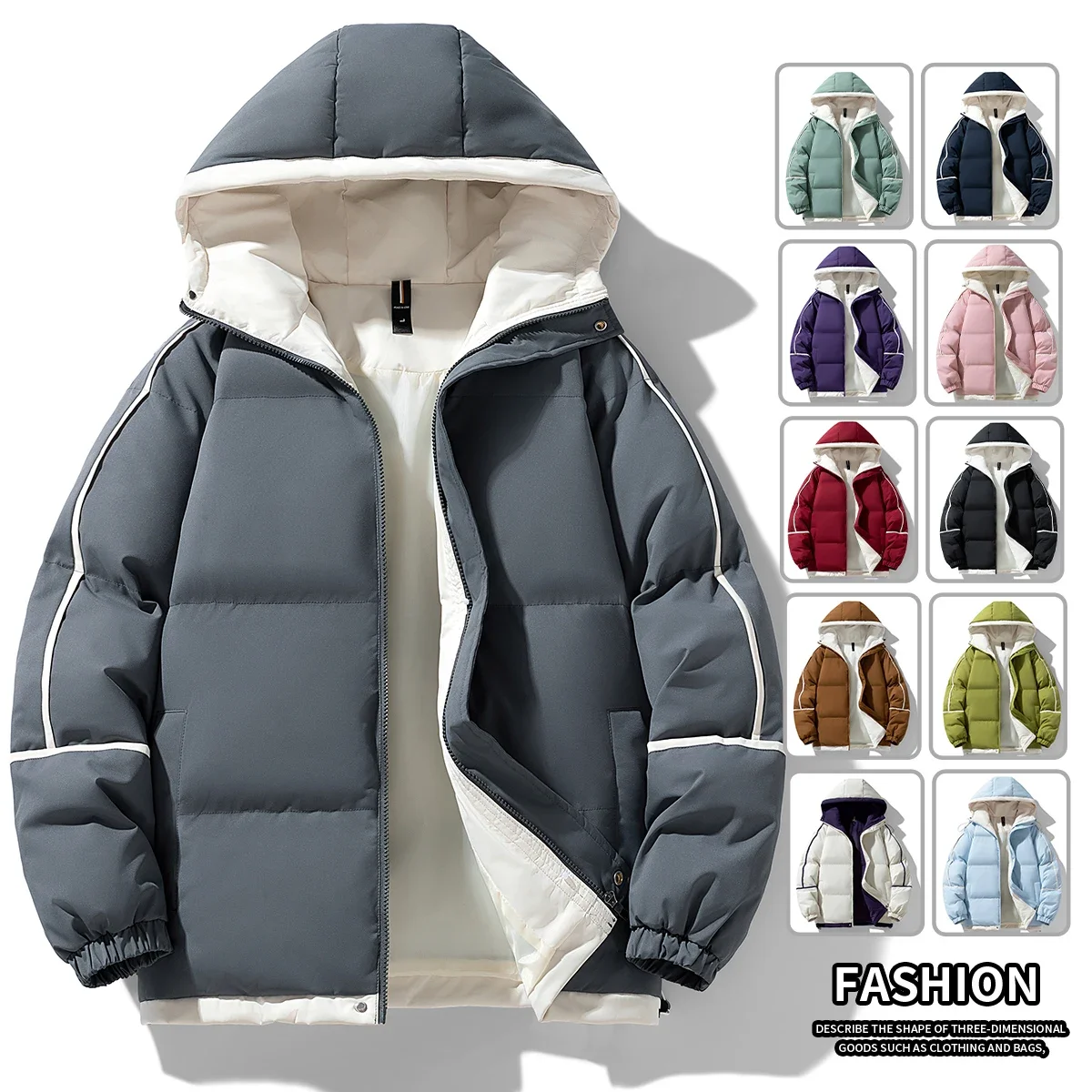 Korean Fashion Winter Jackets for Men Cotton Padded Jackets Couple Outwear Puffer Jacket Outdoor Parka Women Coats Men Clothing