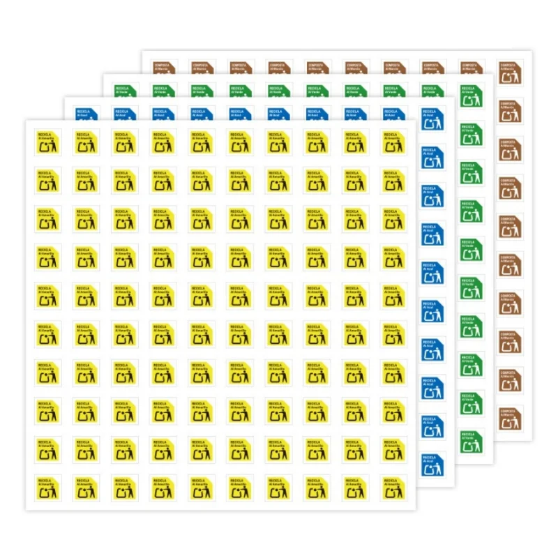 1000 قطعة 1 سنتيمتر/0.39in اسبانيا إعادة تدوير التسمية اسبانيا تنظيم جديد تصنيف LabelEPR التعبئة والتغليف الامتثال ملصق #4
