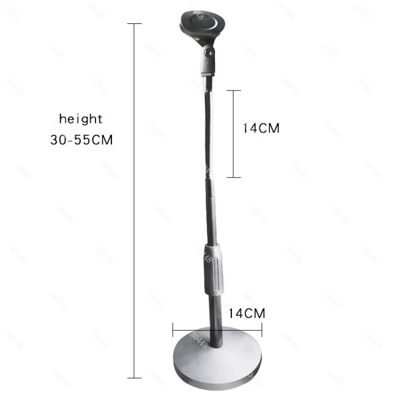 Disc lift conference desktop microphone holder, metal disc lift plus hose desktop microphone holder