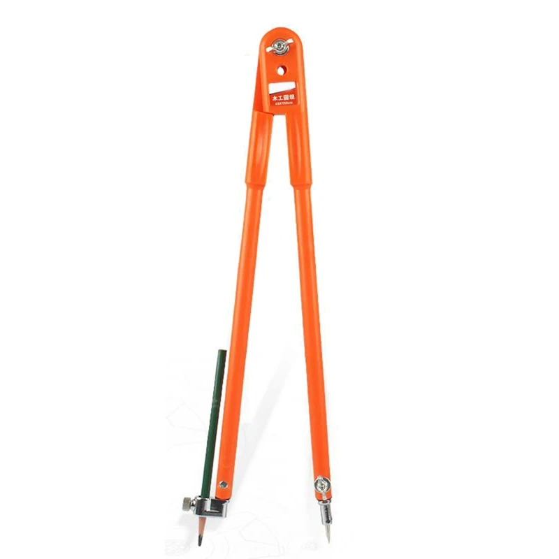 1Pc Carpenter Precision Pencil Compasses Large Diameter Adjustable Dividers Woodworking Compass Max Radius 75cm-A73M