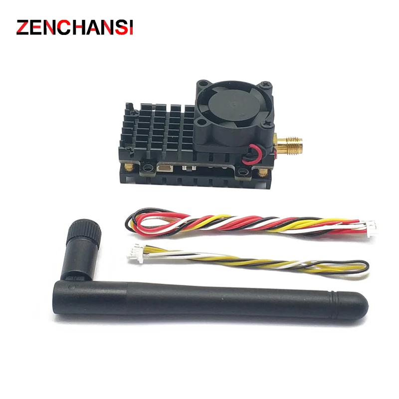 Uzun Menzilli 5.8 Ghz 2 W FPV Kablosuz Verici 2000 MW 48CH Video AV analog VTX ve 2.1mm CMOS 1500TVL kamera RC Uçak Parçaları için