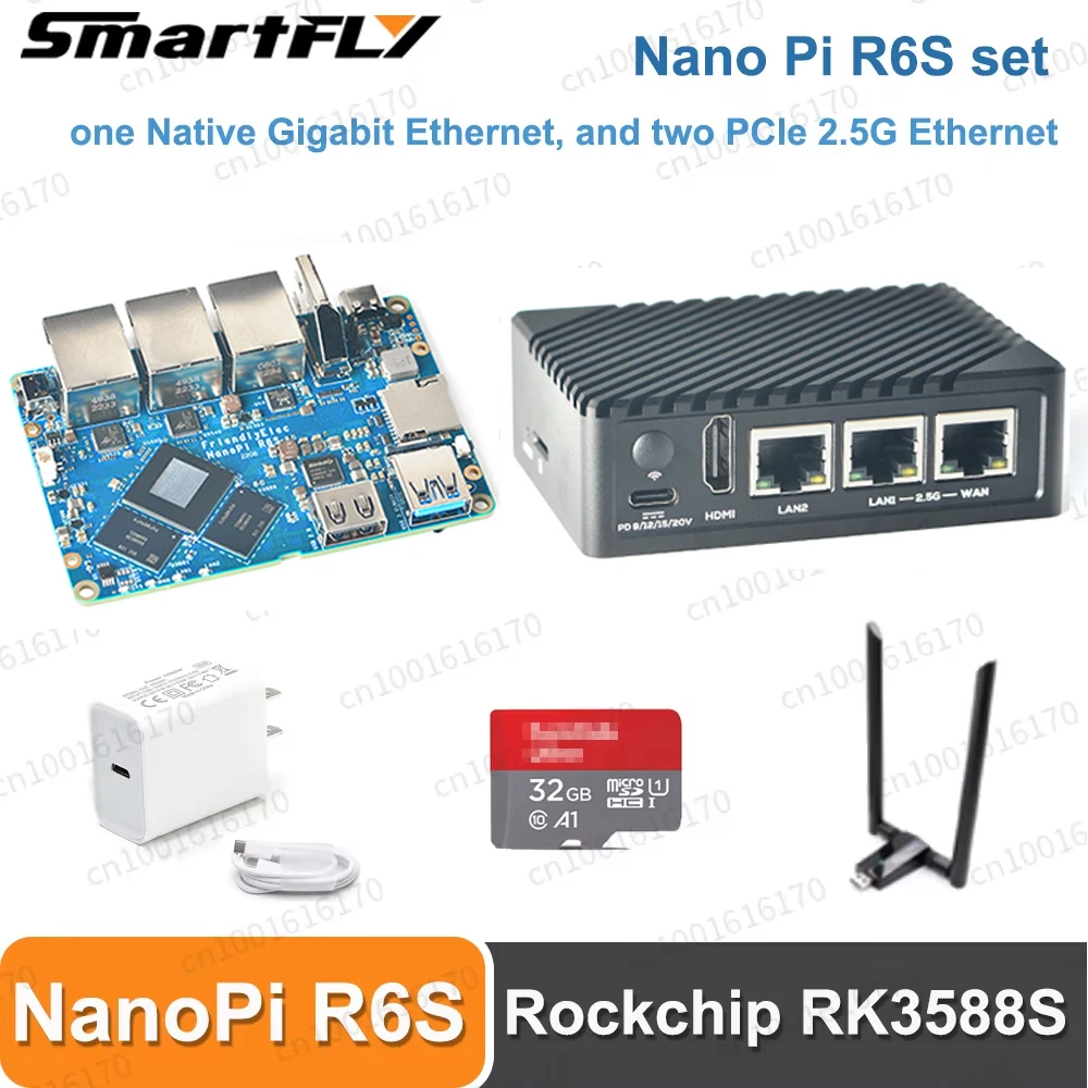 

Набор материнских плат NanoPi R6S Rockchip RK3588S NPU 6TOP, двойная 2,5G + гигабитная мини-плата для разработки, поддержка Android/Ubuntu/FriendlyWrt