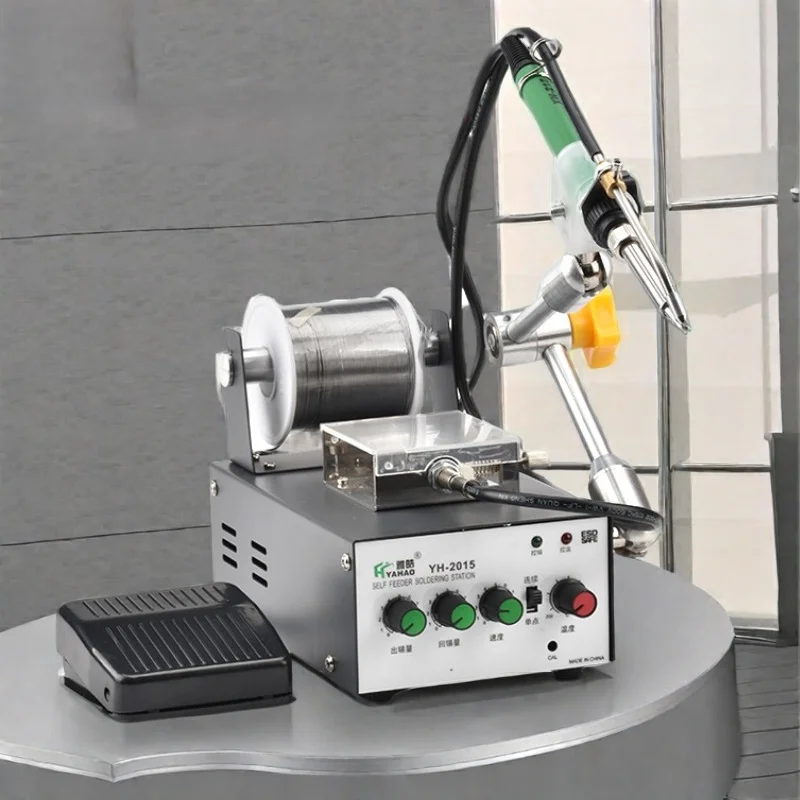 YH-2015B Automatic soldering machine Industrial grade small soldering machine tread-type electric automatic soldering machine