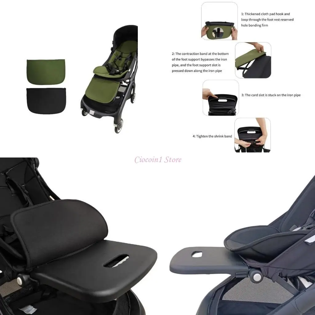 

Y1UB Replacement Strollers Extender Leg Rest for Butterfly Enhances Comfort During Long Rides and Sleep Time