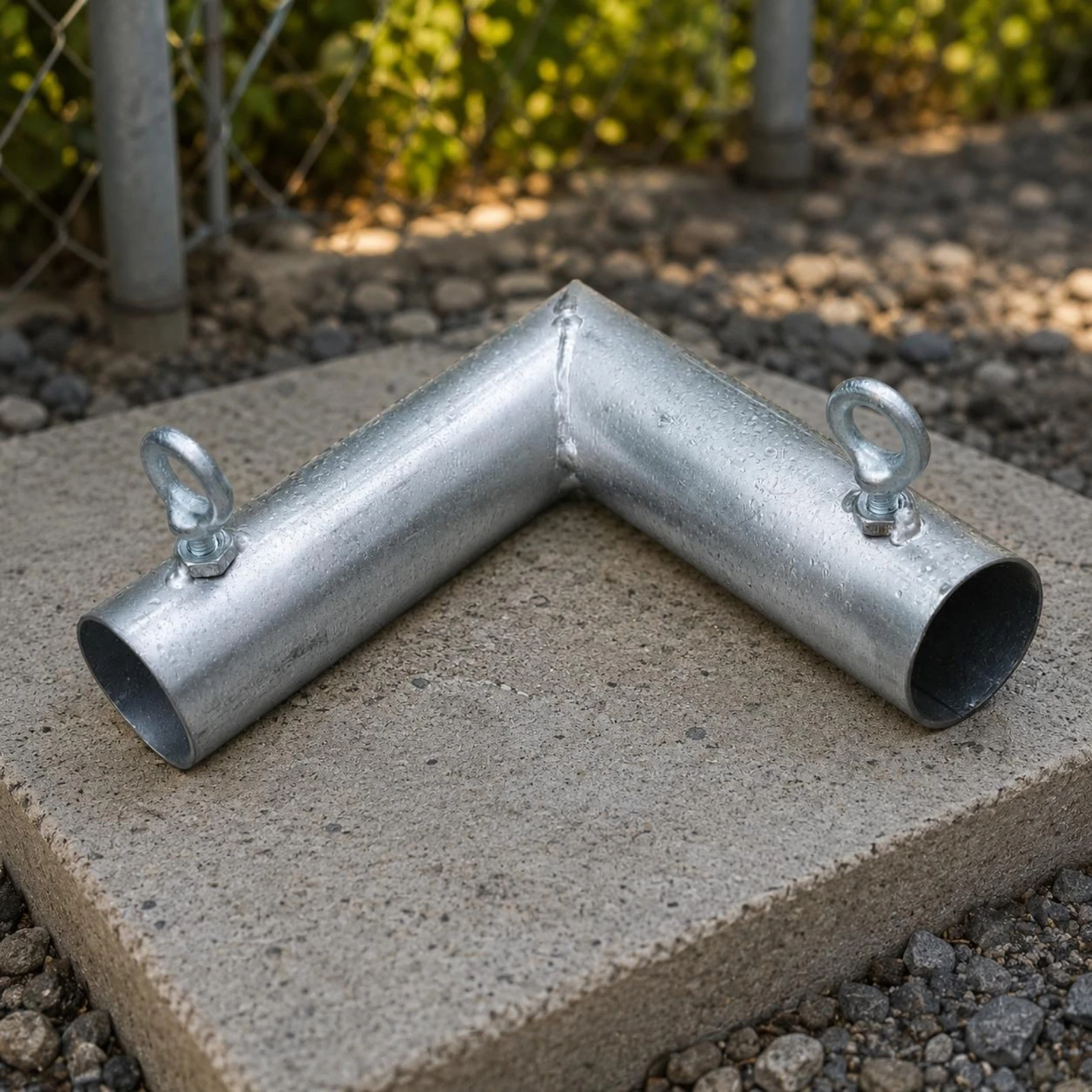 Fence Bracket Connector Unsealed Ends L-Shaped Connector L Bracket Metal Joinery Hardware Silver