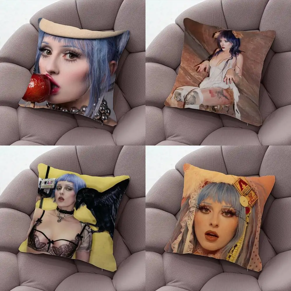 

A-Ashnikko Smoochies Pillow Case Plush Fabric Soft Pillowcase Double Sided Print Cushion Cover Household Gifts