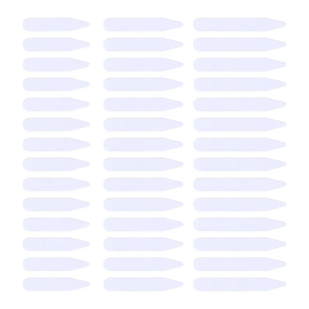 300Pcs Transparent Plastic Collar Stays Shirt Collar Support Crisp Long-Lasting Pet Material Non-Puncture Rounded Tips Suit