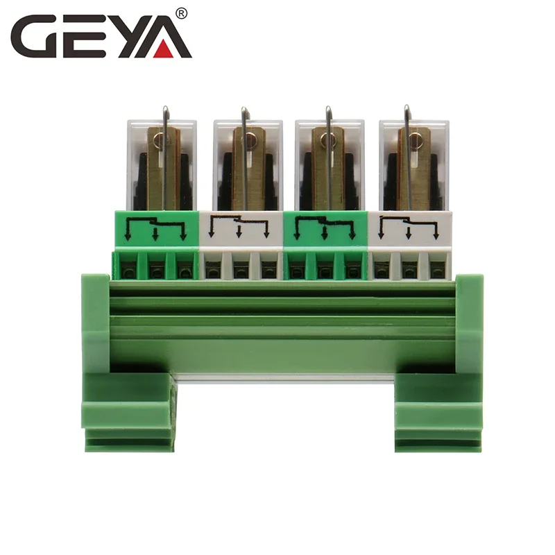 GEYA NG2R  4 Channel Relay Module 1NO 1NC Relay SPDT Module 12V 24V AC DC Relay PLC