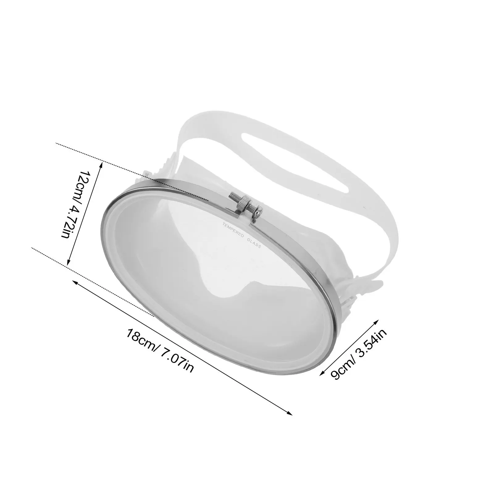 Adult Oval Diving Mask Anti-Leak Waterproof Scuba Diver Mask Full Face Snorkeling Gear Underwater Goggles for Scuba Diving view 4