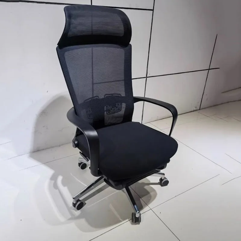 Armpad Cheap Relax Office Chair Mesh Comfy Ergonomic Fancy Modern White Office Chair Computer Recliner Bureau Meuble Furniture image 3