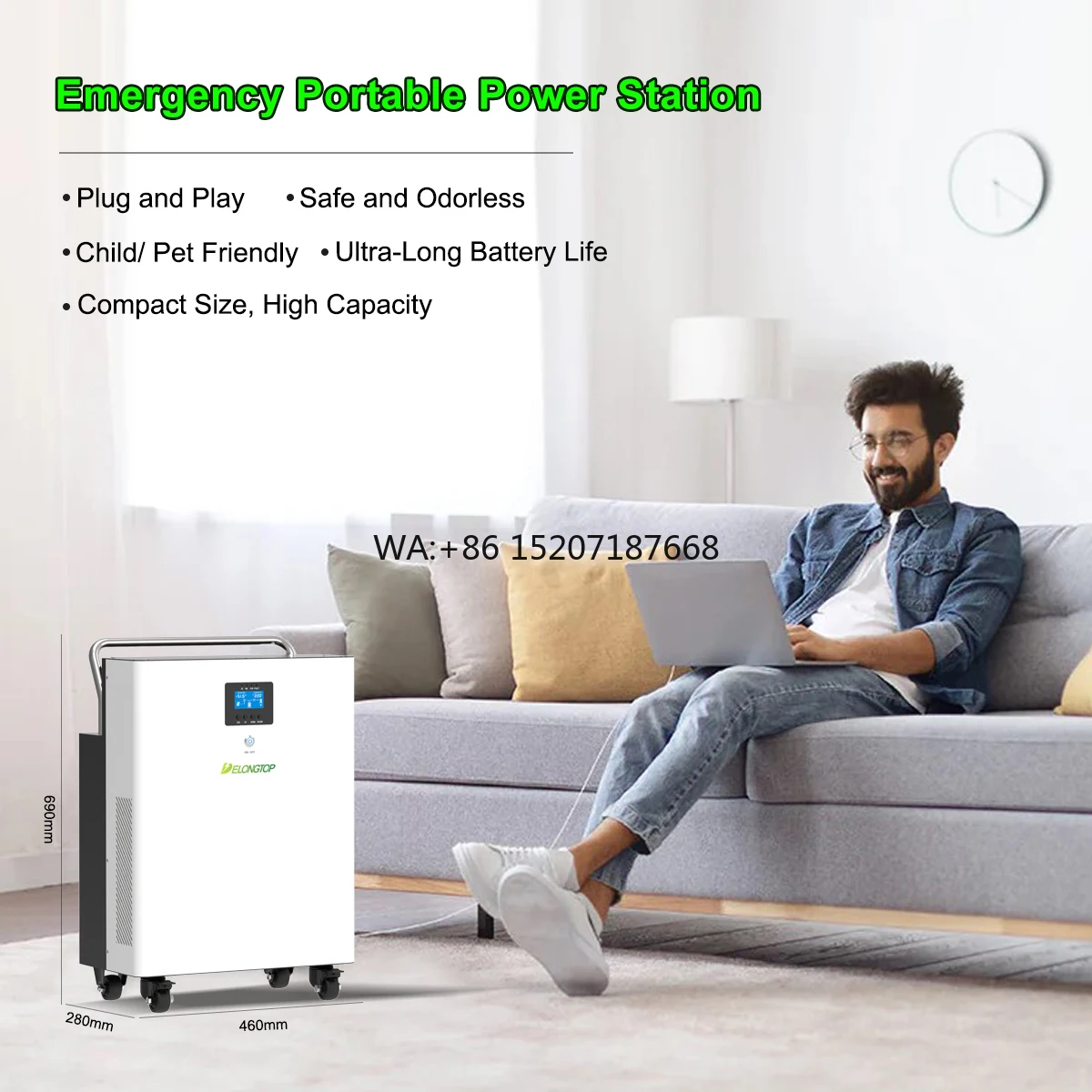 

Система хранения энергии для жилых помещений, большая емкость, 51,2 В, 314 Ач, LiFePO4, аккумулятор, 5 кВт, автономный инвертор, солнечный инвертор