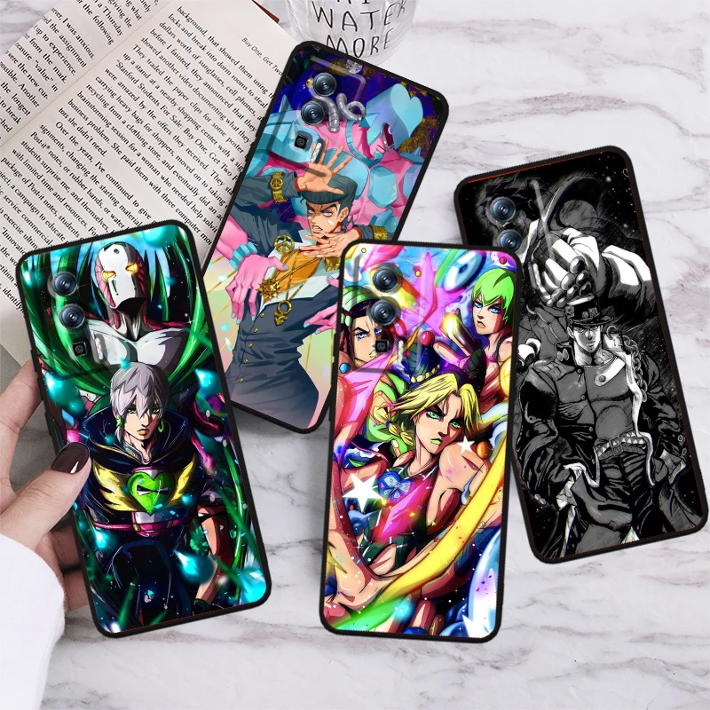 J-JoJos Bizarre Adventure Anime Cool For Xiaomi Redmi 9A 9C 9AT 10C 9 9T 10 12C 13C A3 12 K60 A1 K50 K40 5G Black Cover