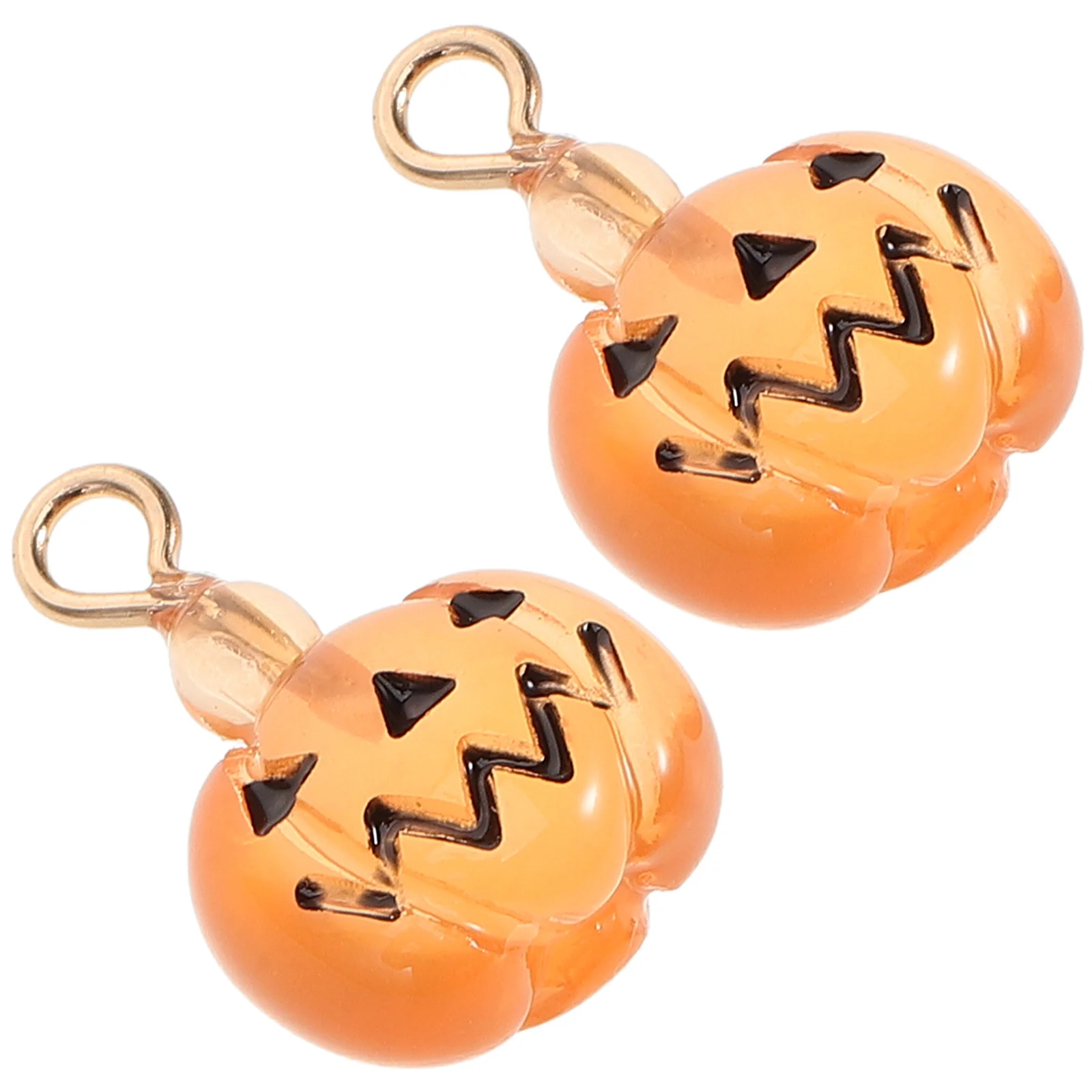 

2Pcs Halloween Pumpkin Earring Charms Durable Lightweight DIY Necklace Bracelets Pendants Pumpkin Charm Earring Charms