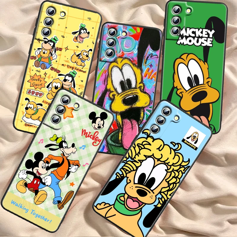 

Disney Goofy Fashion Cute For Samsung Galaxy S24 S23 S22 S21 S20 FE S10 S10E Plus Ultra Pro Lite 5G Black Funda Phone Case