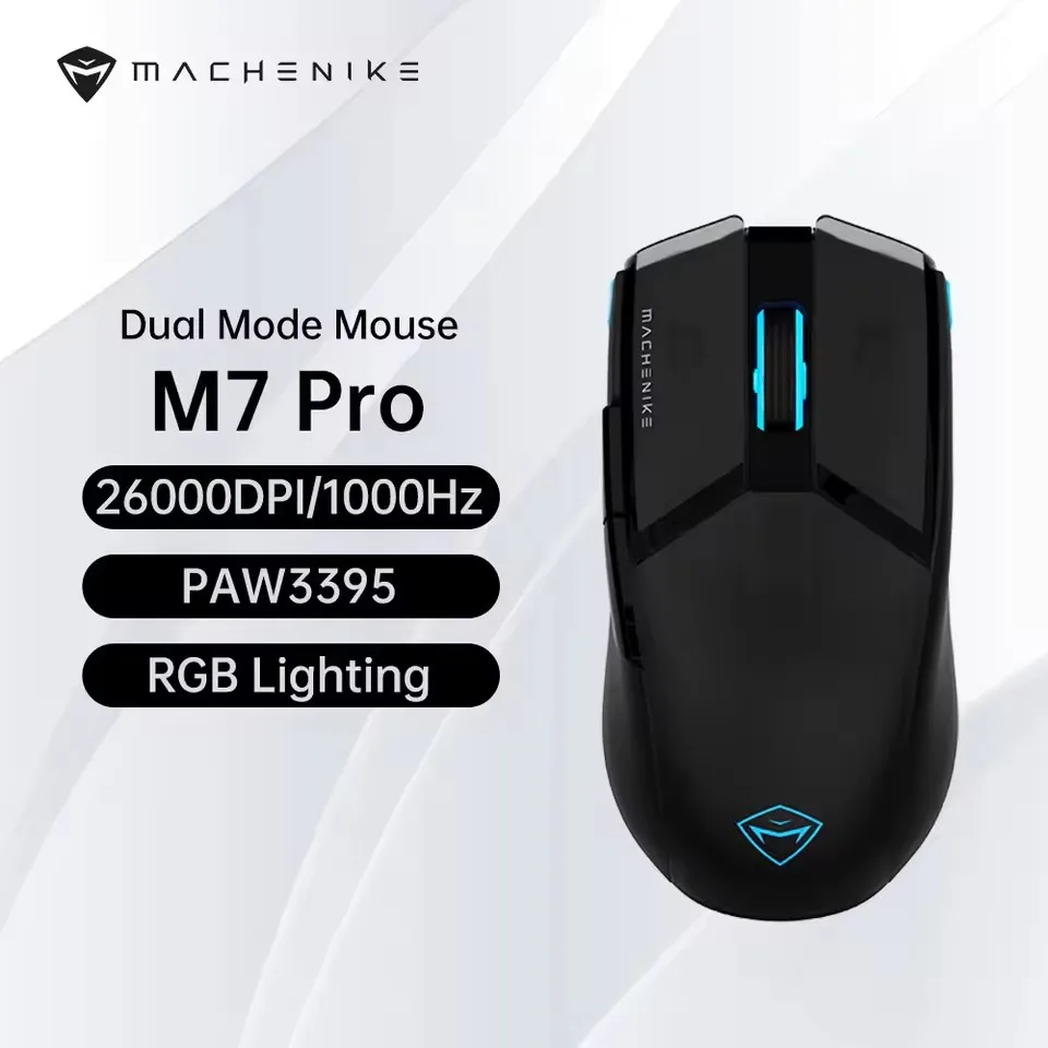 

Игровая мышь M7 Pro, проводная USB, беспроводная 2,4 ГГц, PAW3395, 26000DPI, 650IPS, 7 кнопок, 74 г, RGB, для ноутбуков и ПК, для игр