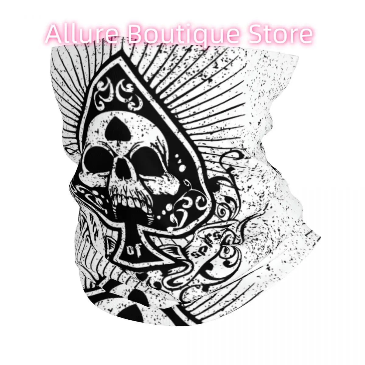 

Spades Bandana Neck White Scarf Multi-use Headwear Fishing Unisex Adult Winter