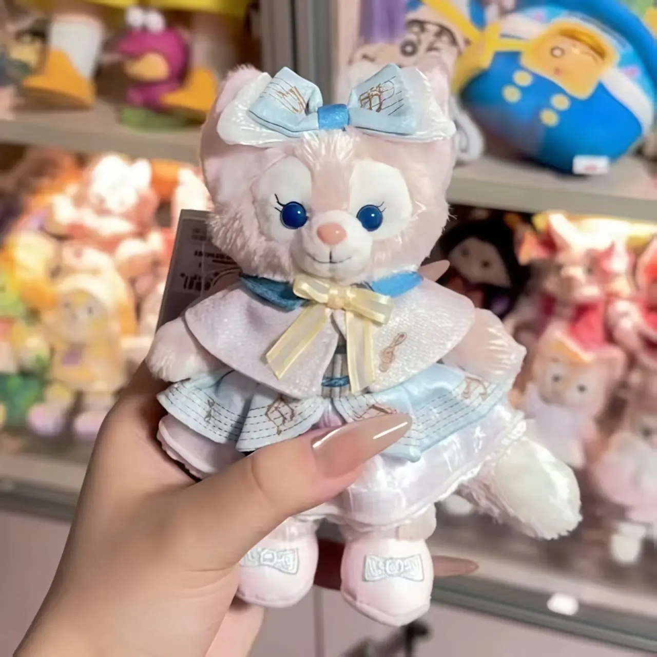 Disney Linabell Pluche Sleutelhanger 2025 Winter Leuke Pluizige Tas Charme Hanger Voor Rugzak Portemonnee Kerstcadeau Voor Volwassenen