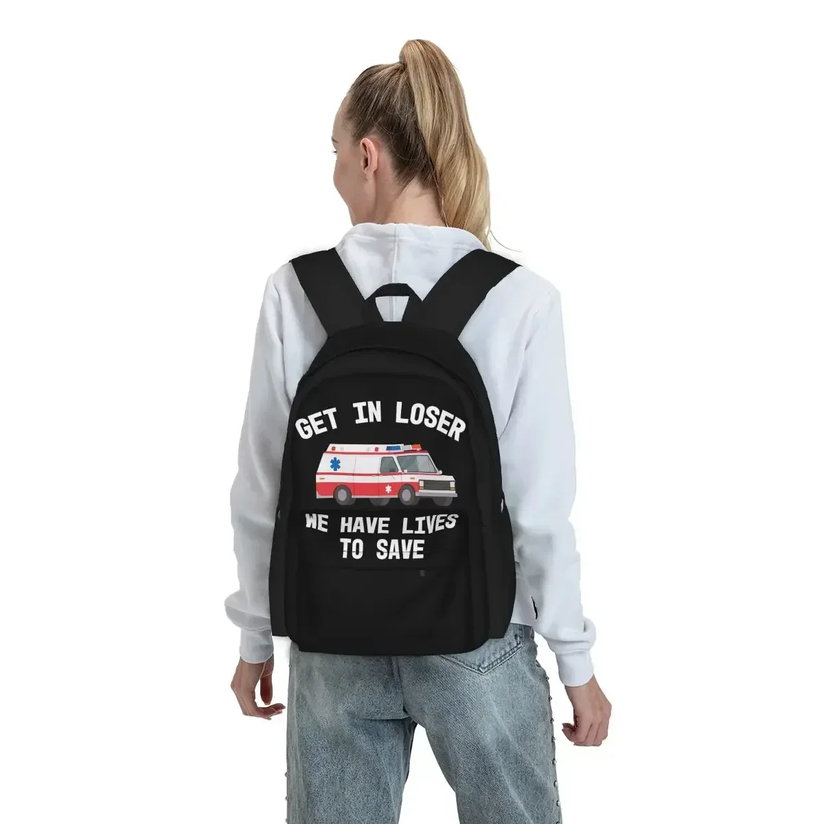 EMS المسعف EMT الحصول على الإسعاف الخاسر الرسم هدية التخرج حقائب الظهر حقيبة الكتب الحقائب المدرسية للأطفال حقيبة الظهر حقيبة السفر