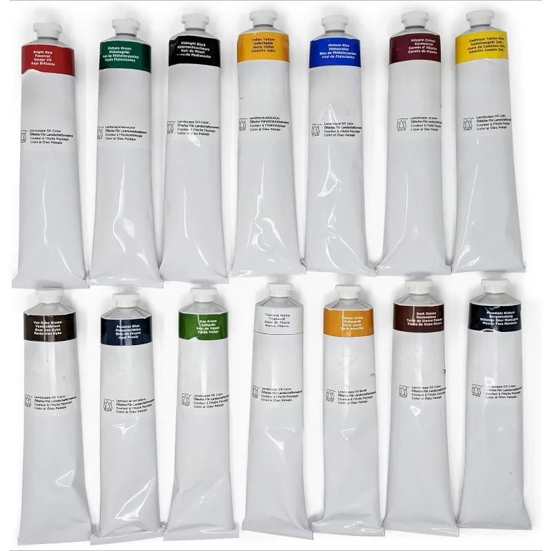 home.Landscape Oil Full Set of 14 Paints (200ml Tubes)