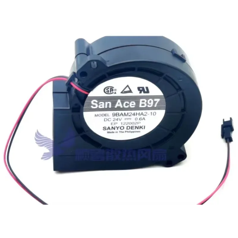 

Ltsf For Sanyo Denki 9BAM24HA2-10 DC 24V 0.60A 97x94x33mm 2-Wire Server Cooling Fan