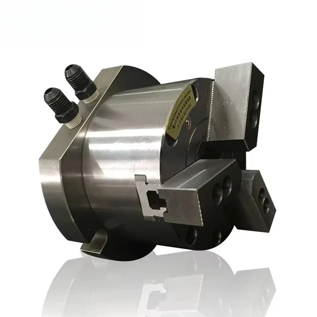 

Hollow hydraulic power chuck with built-in tube-type vertical lathe chuck