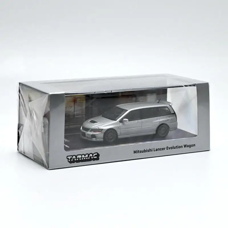 1:64 Mitsubishi Lancer Evolution Wagon alloy static model, children's collection of decorative toys, holiday gifts for children.