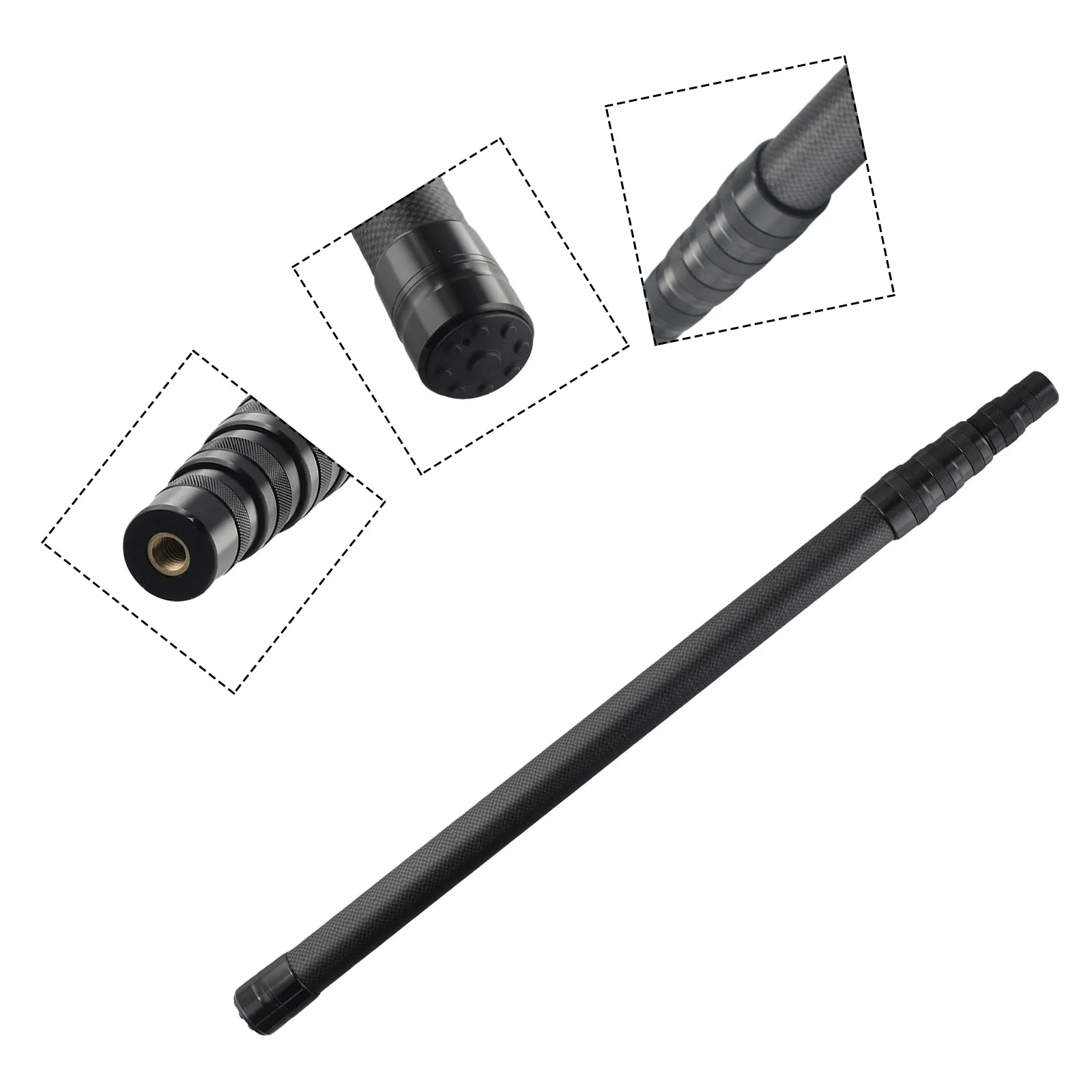 New High Quality Pole Netting Rod 1.3m-3.0m 11H Hardness 46T High Carbon Folding Net Head Retractable Pole Fishing Accessories