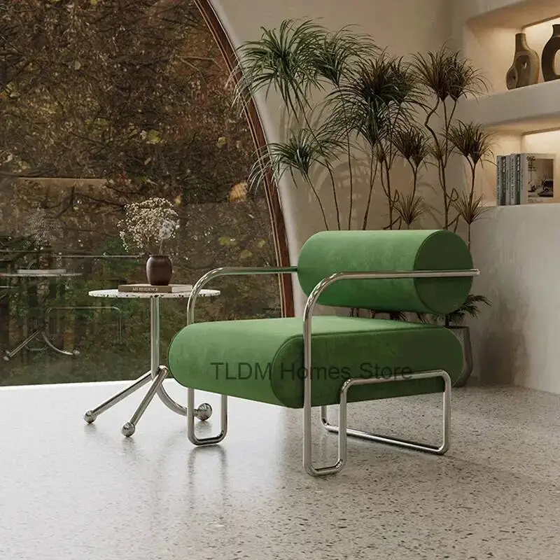 Mueble Individual Nórdico Moderno, Réplica de Chaise Longue Nórdica, Silla Auxiliar de Escritorio Relajante, Diseño Oscilante, Tumbona, Sofá Perezoso