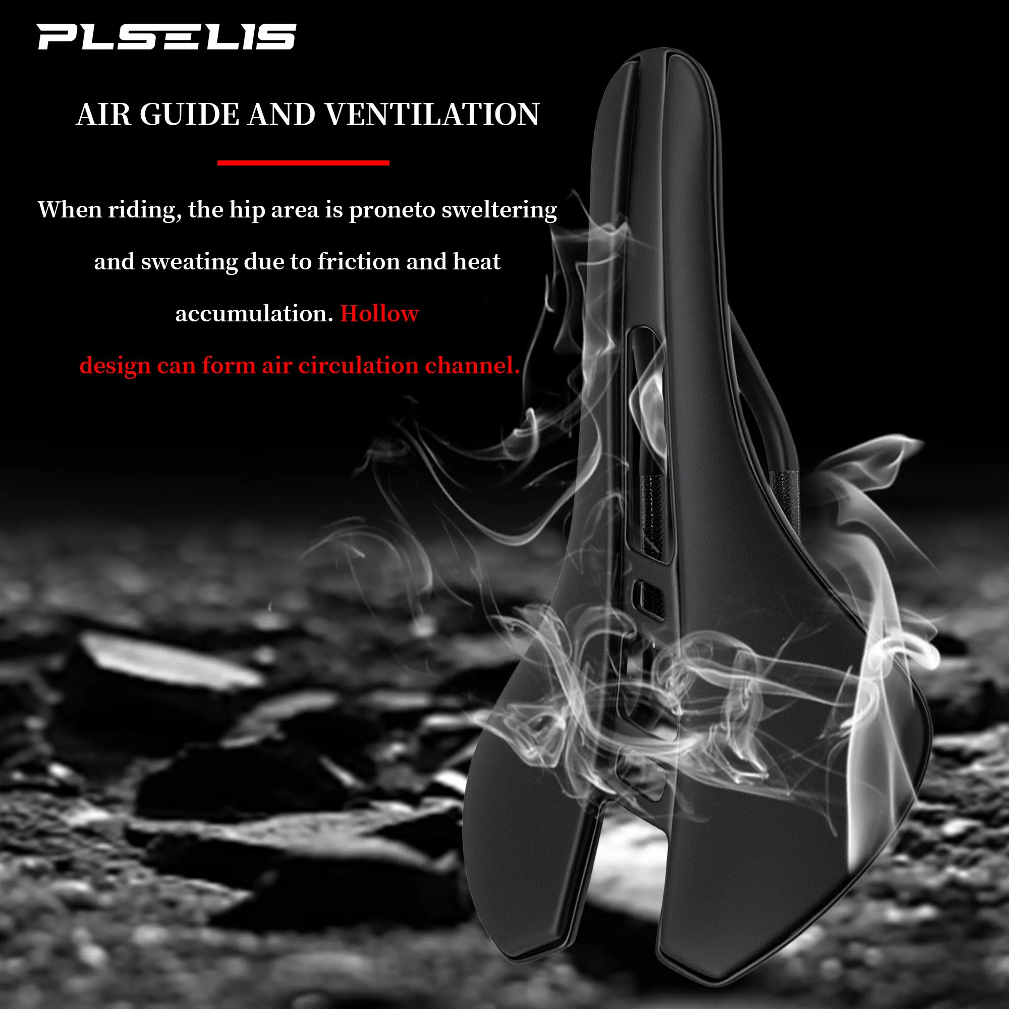 PLSELIS خفيفة للغاية عالية القوة T800 ألياف الكربون 130 جرام السرج الطريق وسادة مقعد السيارة جوفاء تنفس غير خانق دراجة الوصول #5