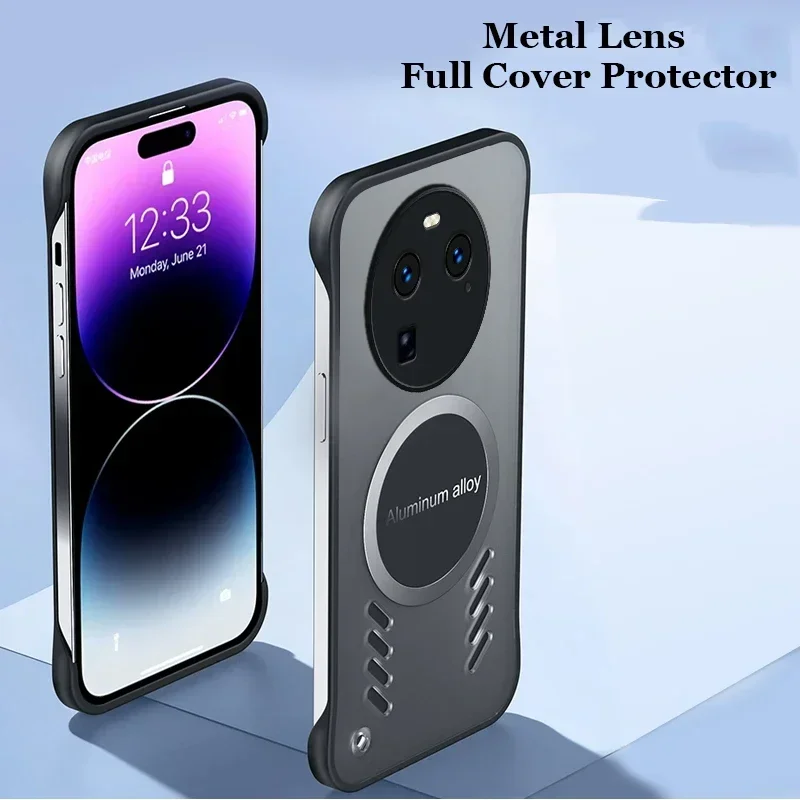 Frameless Transparent Matte PC Case For Oppo Find X7 X6 X5 X3 Pro Lite Neo Graphene Heat Dissipation Bumper Shell Cover