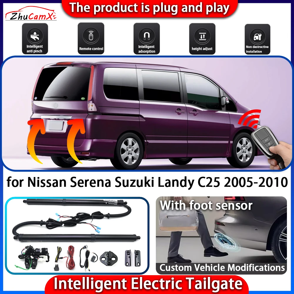 

ZhuCamX Smart Powered Tailgate System for Nissan Serena Suzuki Landy C25 2005-2010 Automatic Intelligent Trunk Lift Control Kit